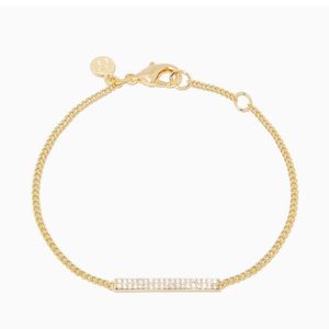 Gorjana 18k Gold Plated Wilder Shimmer Bar Bracelet